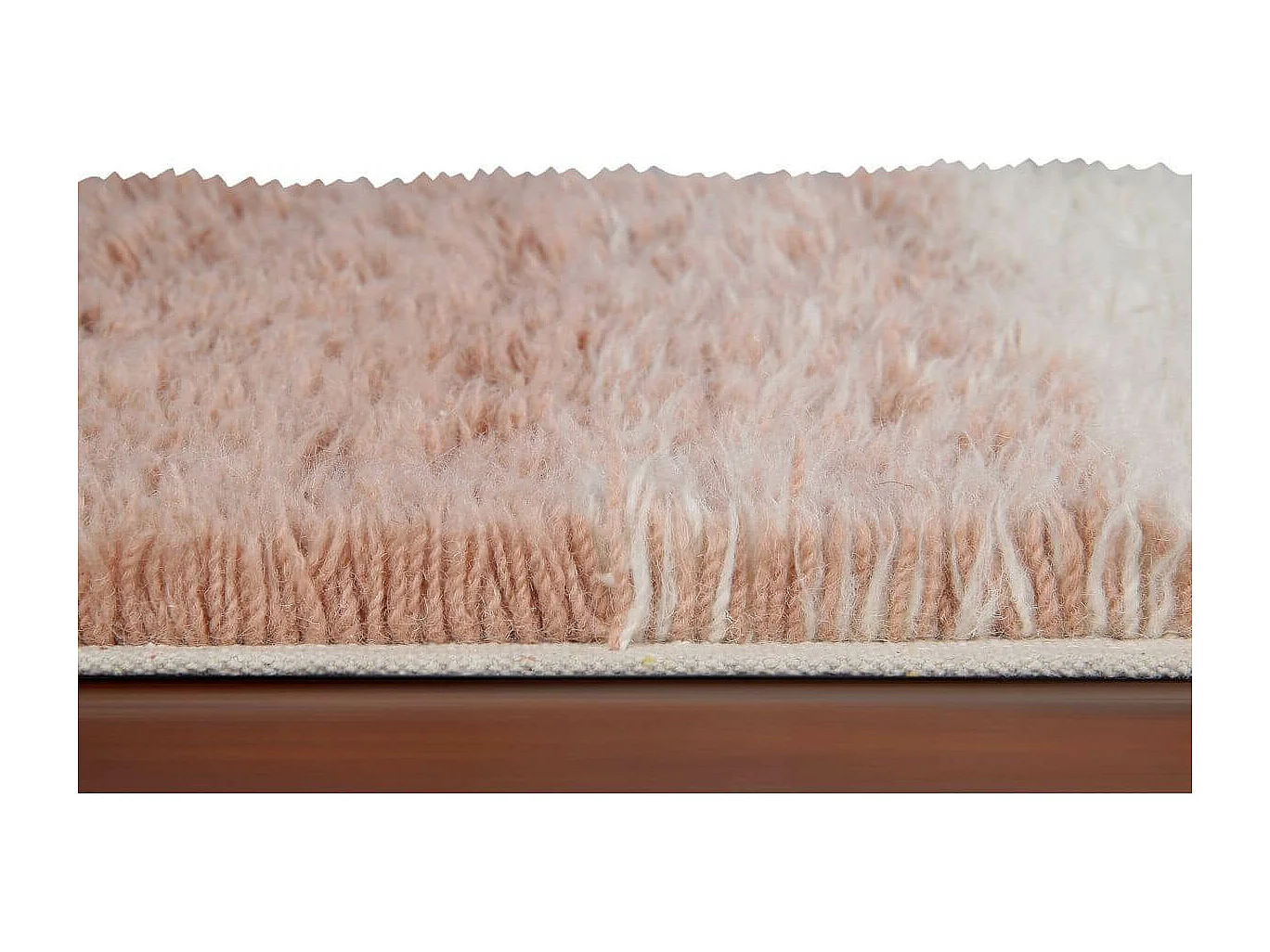 Alfombra de lana - tonos rosas - 140 x 200 cm