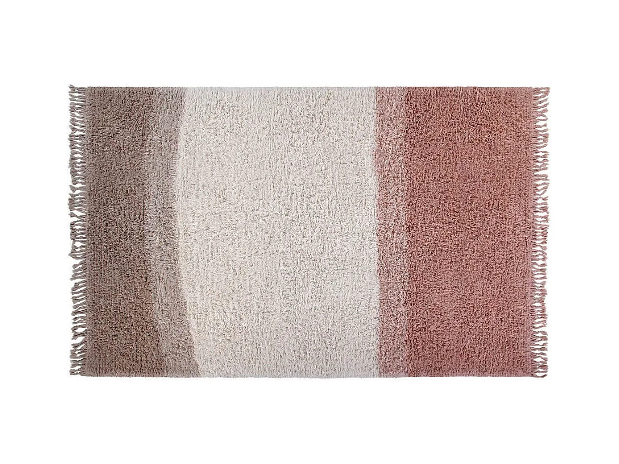 Tapis en laine lavable en machine dégradé avec franges Sound Lorena Canals Rectangulaire D