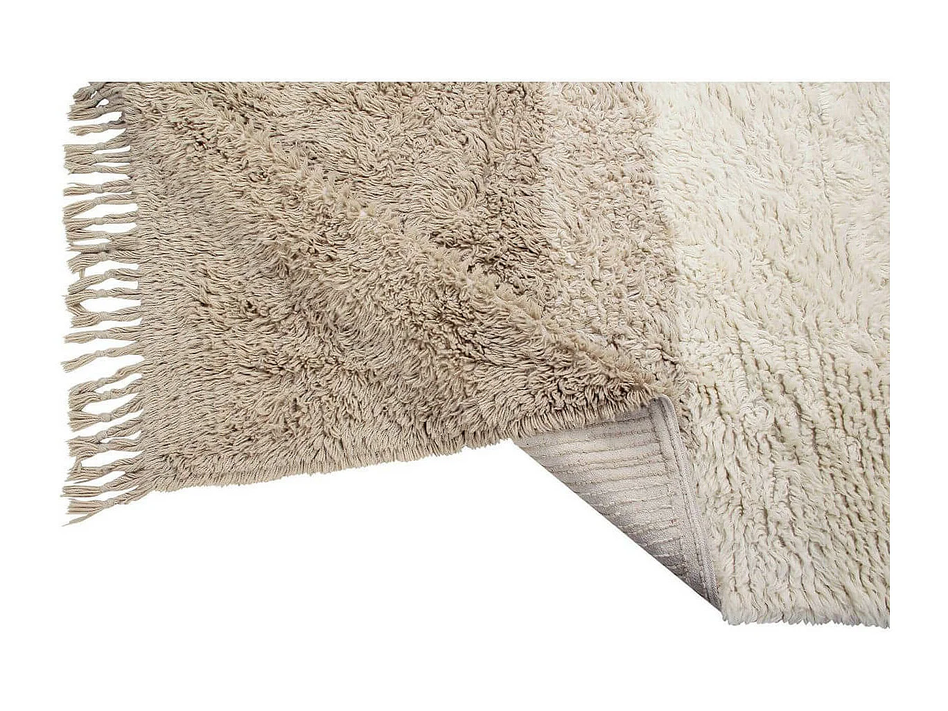 Alfombra de lana - natural - 200 x 300 cm