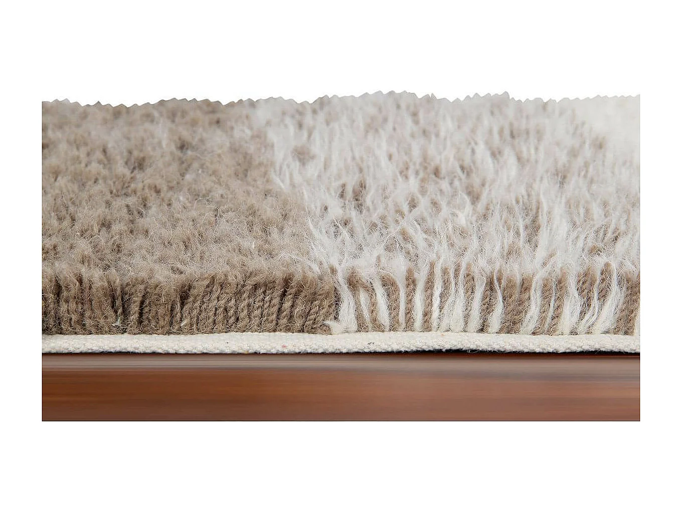 Alfombra de lana - natural - 200 x 300 cm