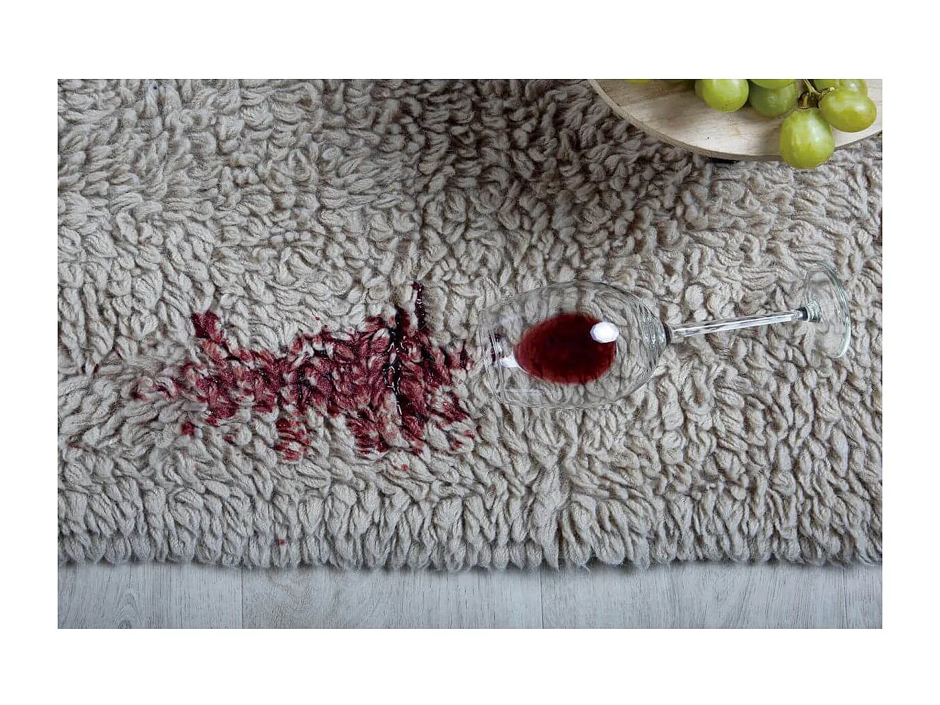 Alfombra de lana - natural - 200 x 300 cm