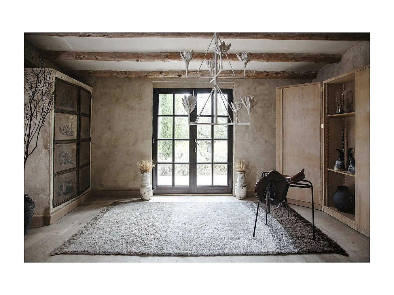 Alfombra de lana - natural - 200 x 300 cm