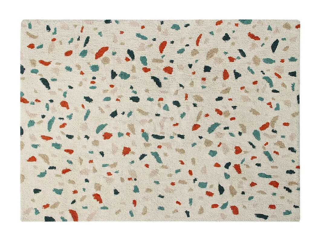 Tapis moderne en coton Terrazzo Lorena Canals Rectangulaire Design Fait main Tapis lavable