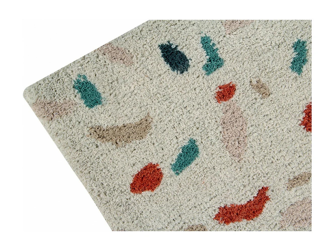 Tapis moderne en coton Terrazzo Lorena Canals Rectangulaire Design Fait main Tapis lavable