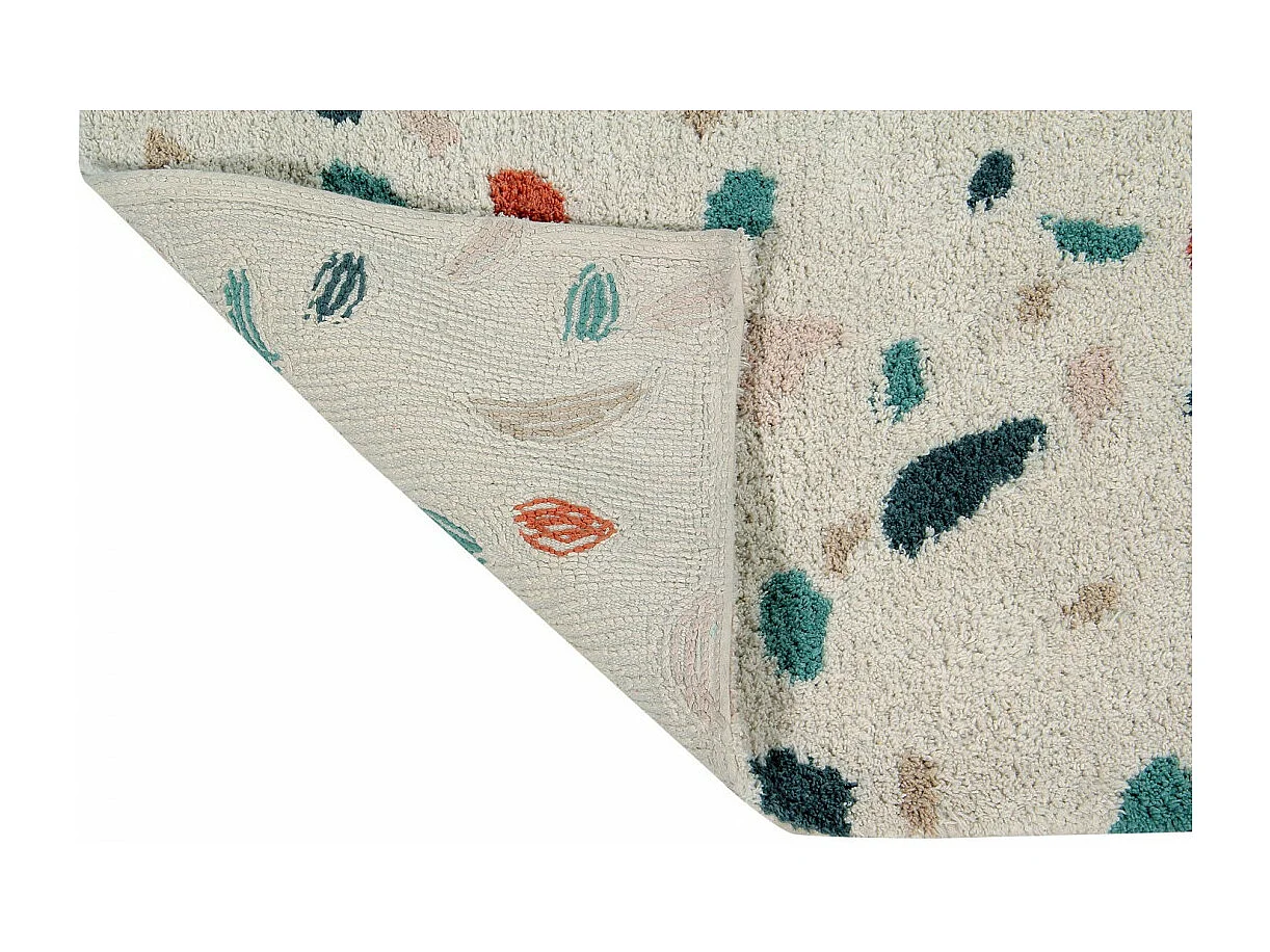 Tapis moderne en coton Terrazzo Lorena Canals Rectangulaire Design Fait main Tapis lavable