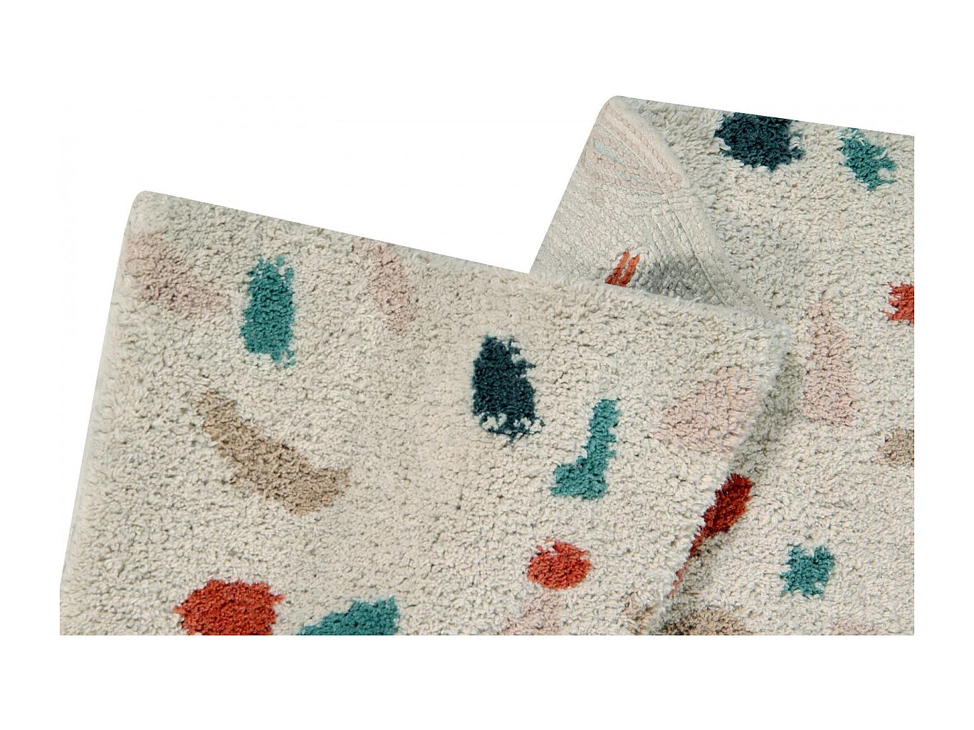 Tapis moderne en coton Terrazzo Lorena Canals Rectangulaire Design Fait main Tapis lavable