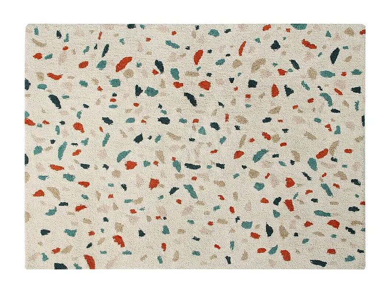 Tapis moderne en coton Terrazzo Lorena Canals Rectangulaire Design Fait main Tapis lavable