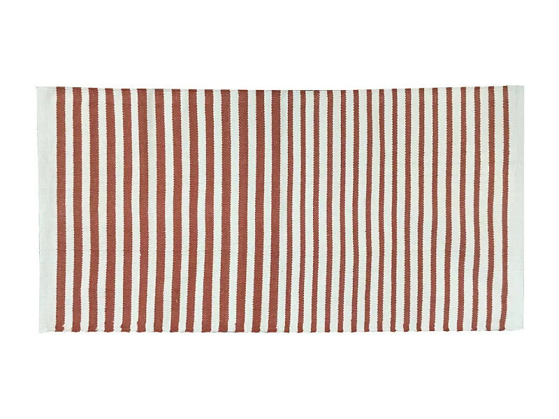 Tapis déco à rayures en coton 60x90cm