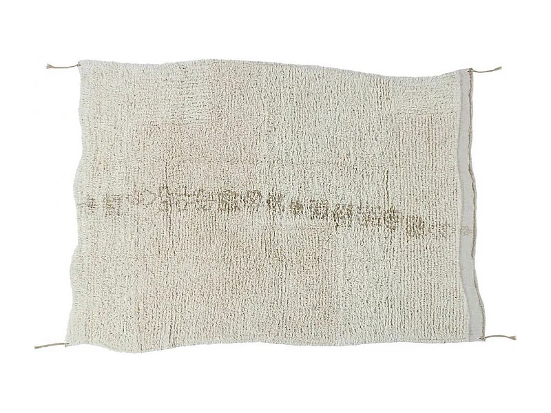 Alfombra étnica de lana Jambo - beige - 170 x 240 cm