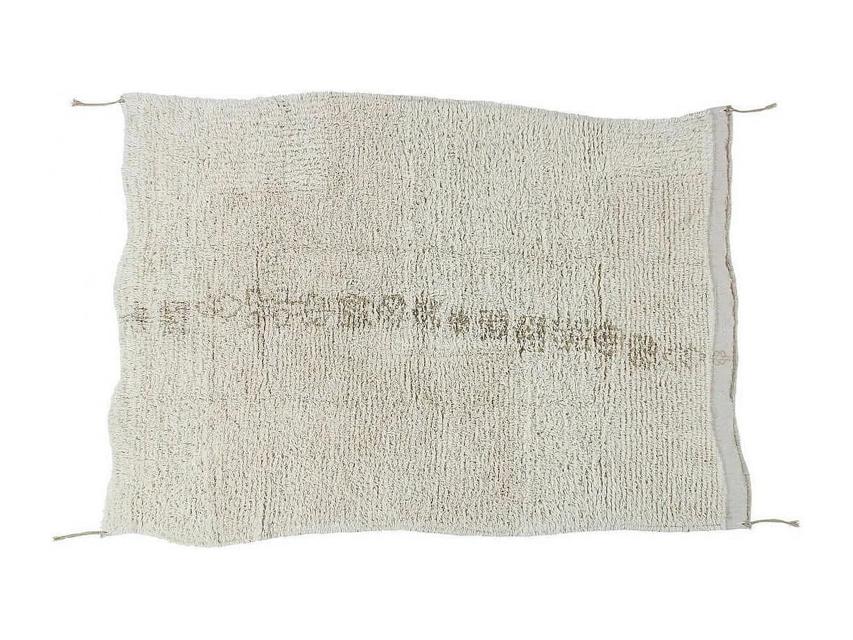 Alfombra étnica de lana Jambo - beige - 170 x 240 cm