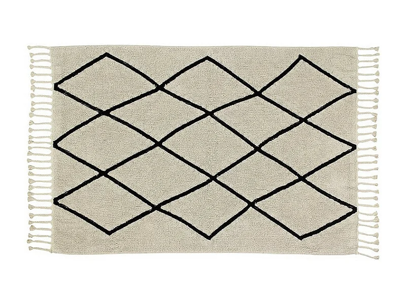 Alfombra de algodón Ber - beige - 140 x 200