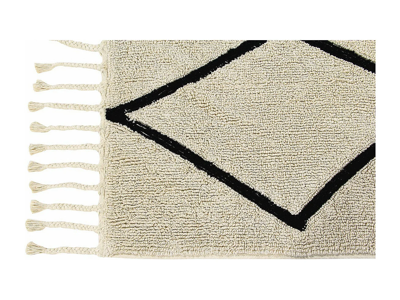 Alfombra de algodón Ber - beige - 140 x 200