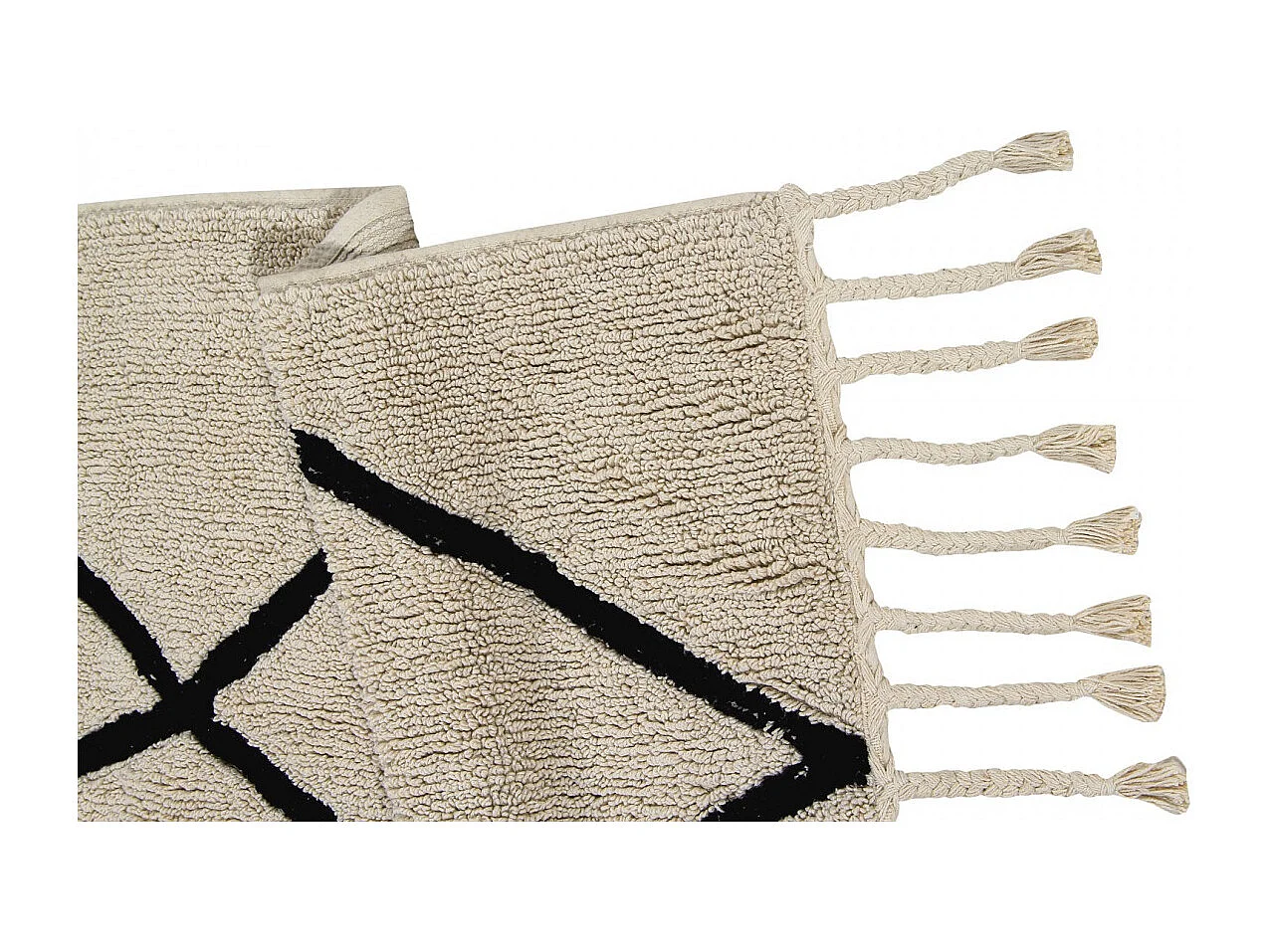 Alfombra de algodón Ber - beige - 140 x 200