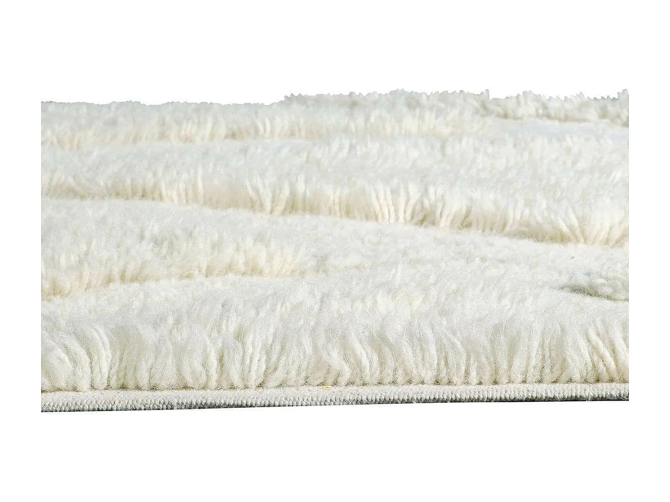 Tapis ethnique en laine lavable en machine pour salon Enkang Rectangulaire Design Fait mai