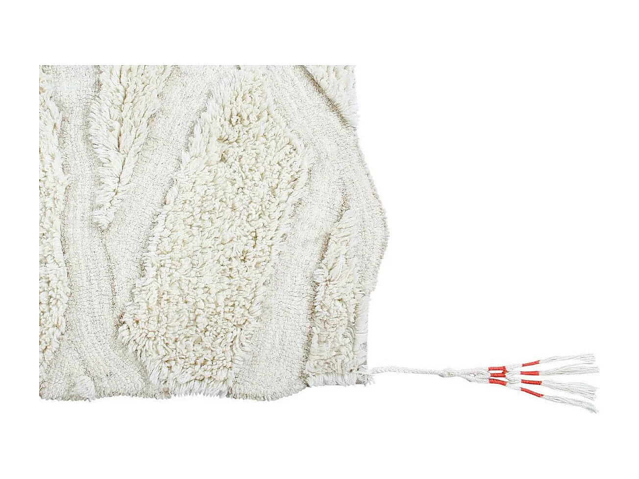 Tapis ethnique en laine lavable en machine pour salon Enkang Rectangulaire Design Fait mai