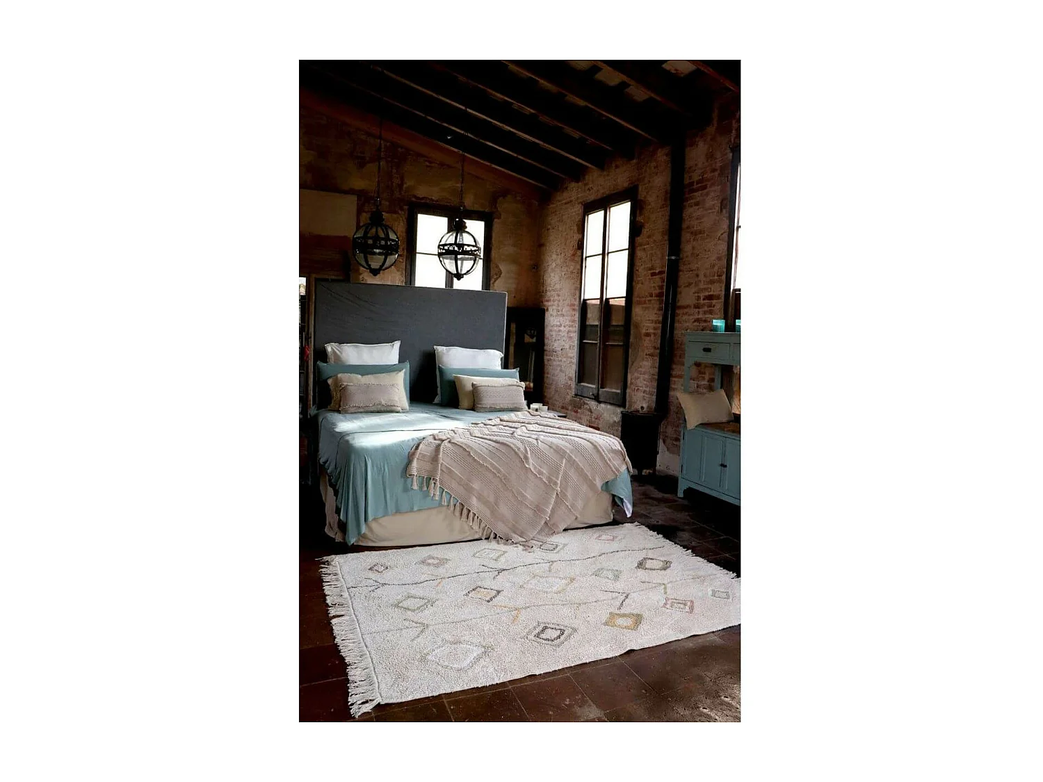 Alfombra de algodón Kaarol Tierra - 170 x 240 cm