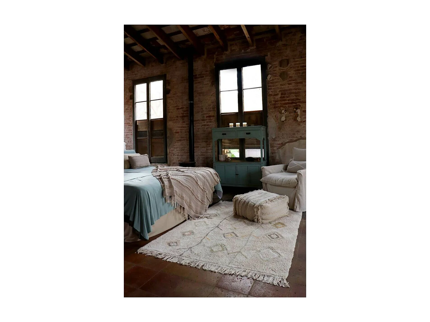 Alfombra de algodón Kaarol Tierra - 170 x 240 cm