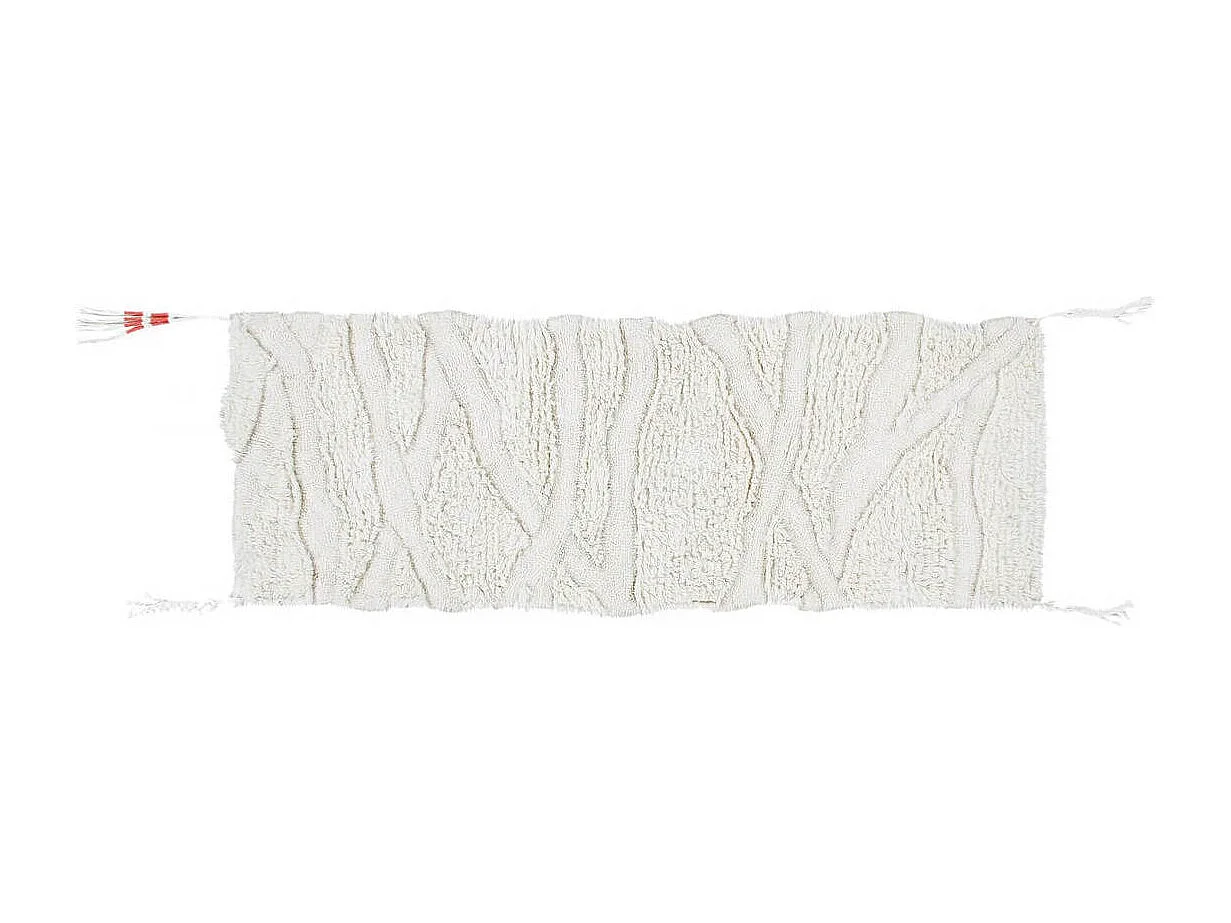 Tapis ethnique en laine lavable en machine pour salon Enkang Rectangulaire Design Fait mai