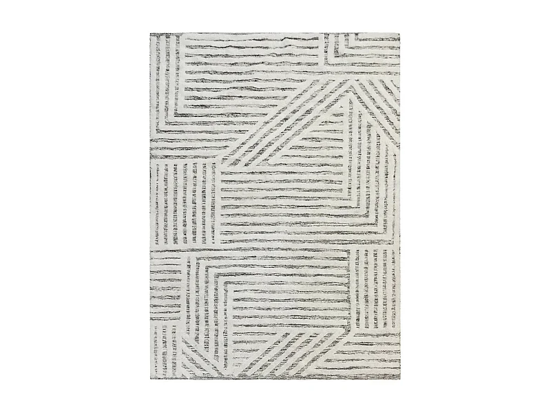 Tapis déco géométrique en coton 140x200cm