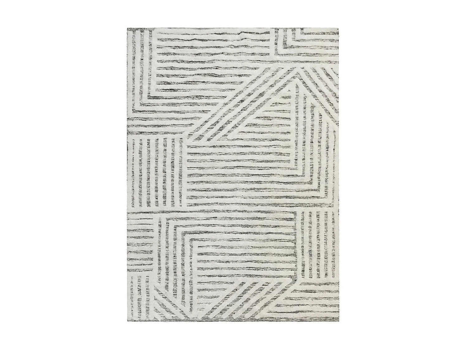 Tapis déco géométrique en coton 140x200cm