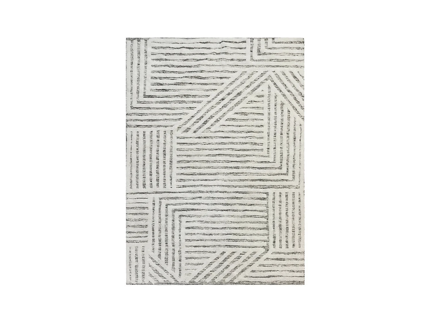 Tapis déco géométrique en coton 140x200cm
