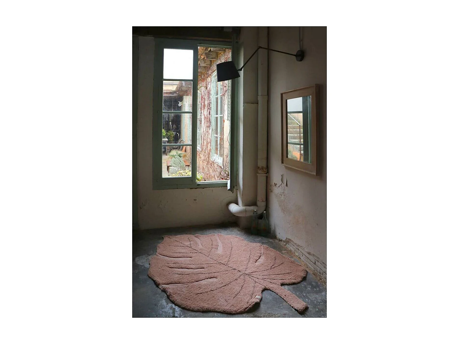 Alfombra de algodón Monstera nudo - 120 x 180 cm