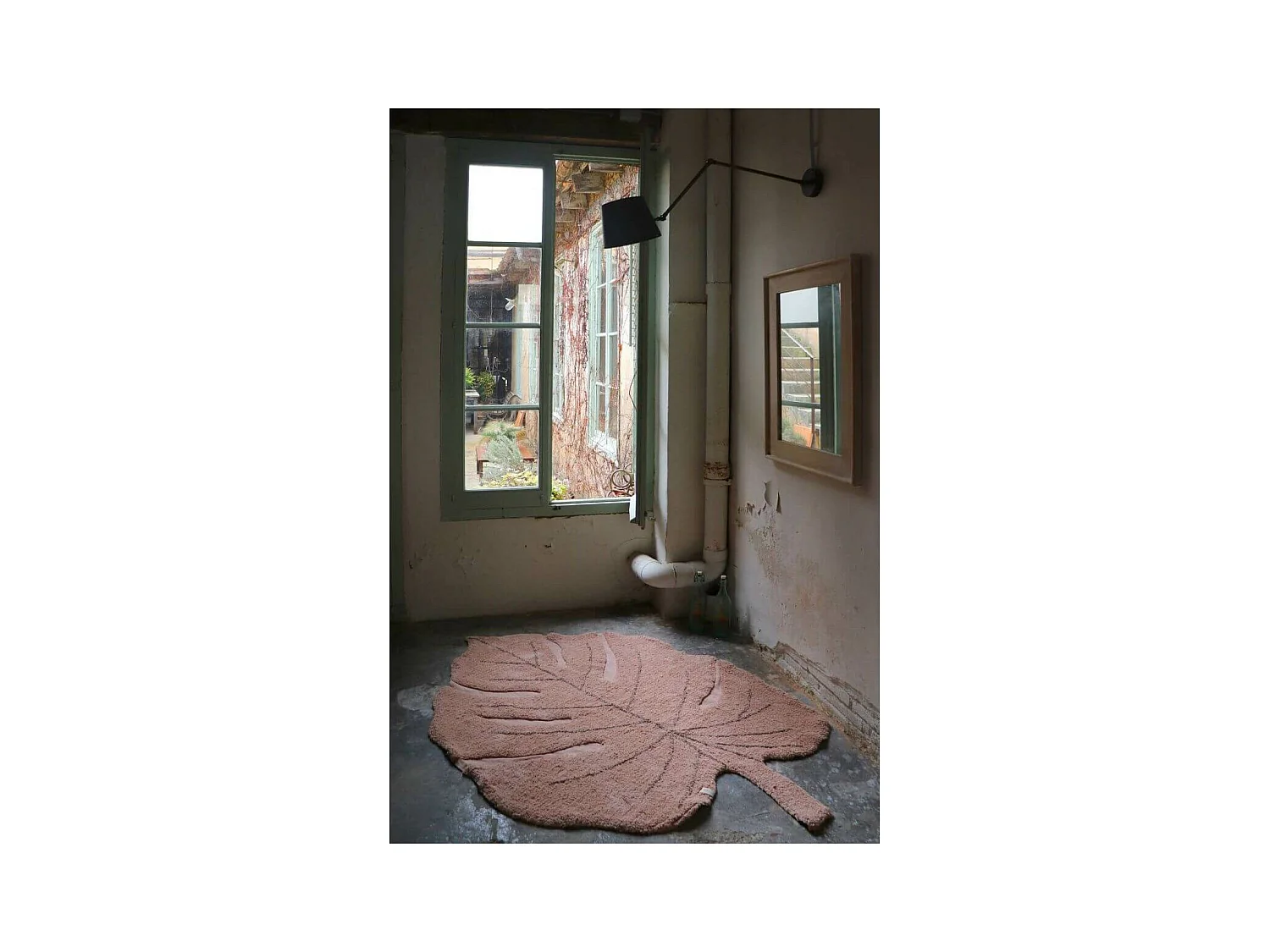 Alfombra de algodón Monstera nudo - 120 x 180 cm