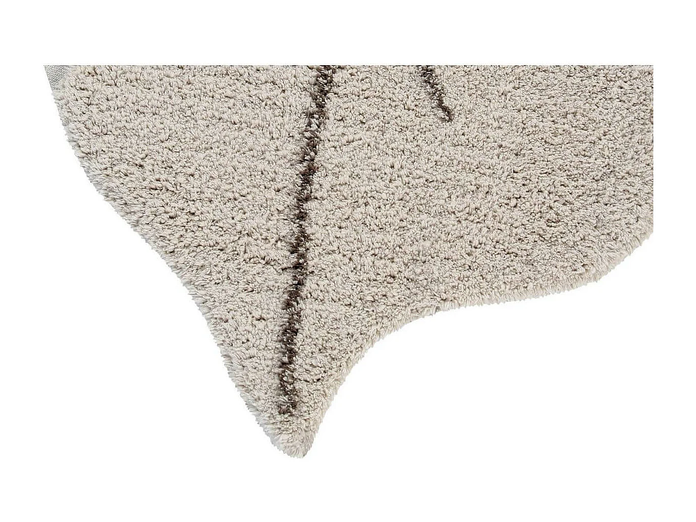 Tapis en forme de feuille pour salon Monstera Lorena Canals Originale Naturel Fait main Ta