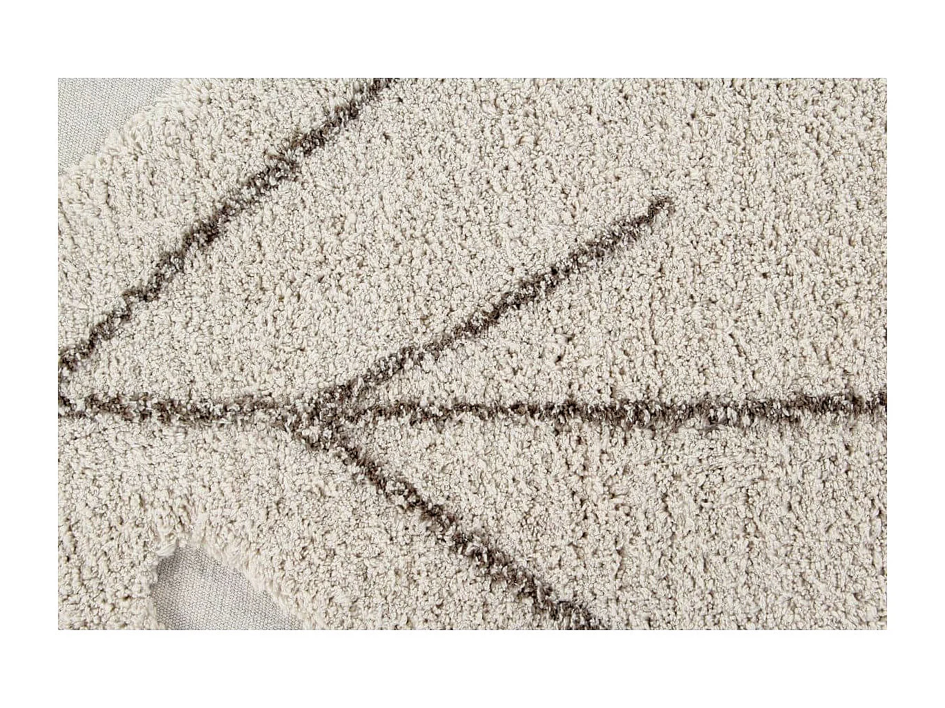 Tapis en forme de feuille pour salon Monstera Lorena Canals Originale Naturel Fait main Ta