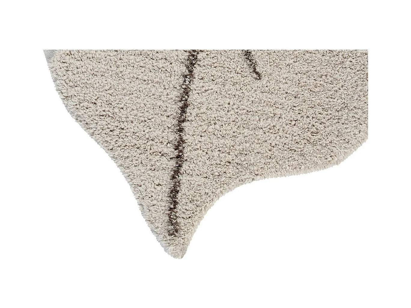 Alfombra de algodón Monstera natural - 120 x 180 cm