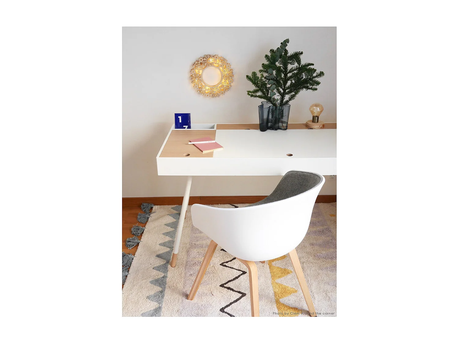 Tapis avec franges lavable en machine Azteca Lorena Canals Rectangulaire Design Fait main