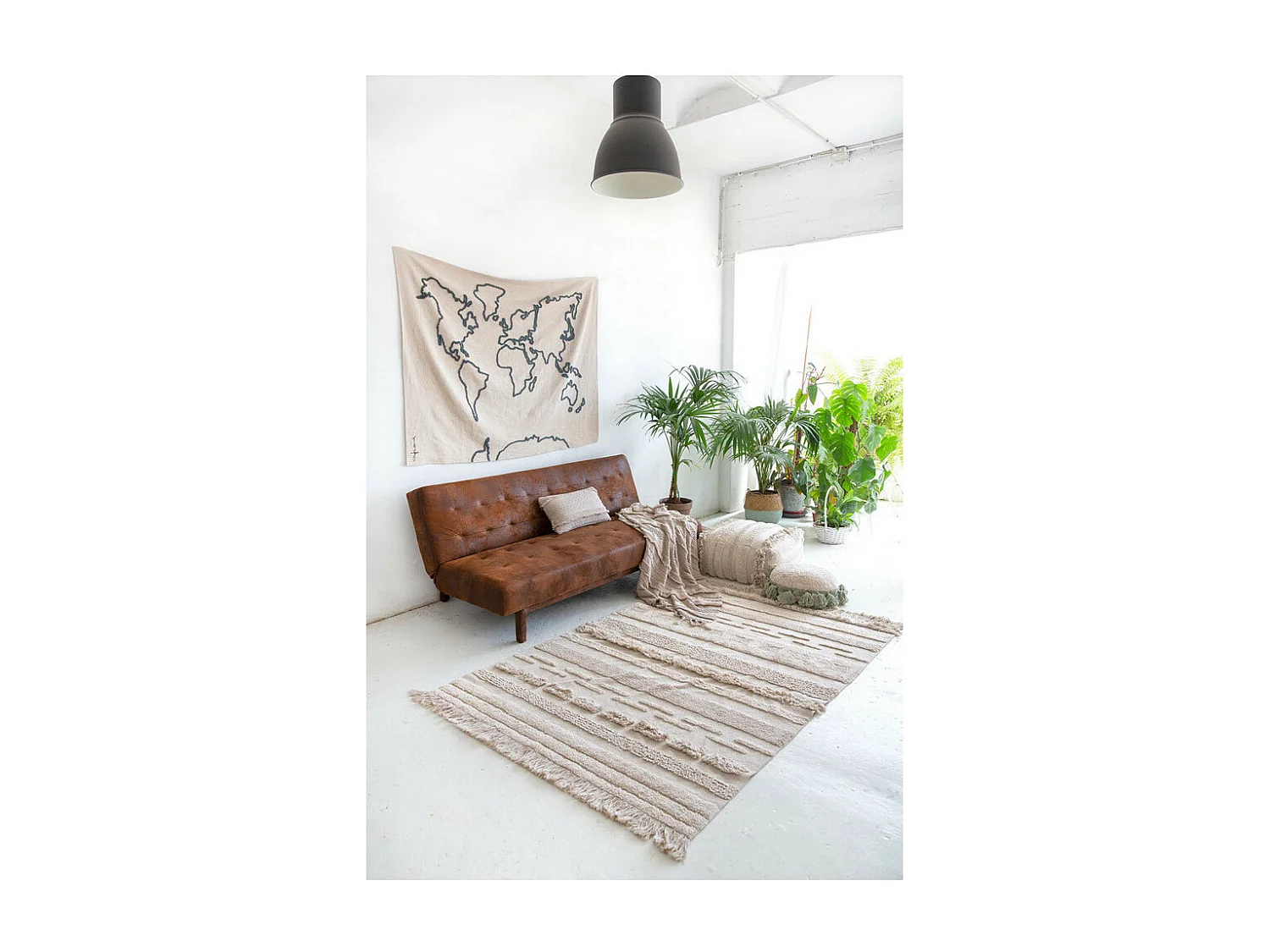 Tapis de salon lavable en machine Air Lorena Canals Rectangulaire Design Fait main Tapis l