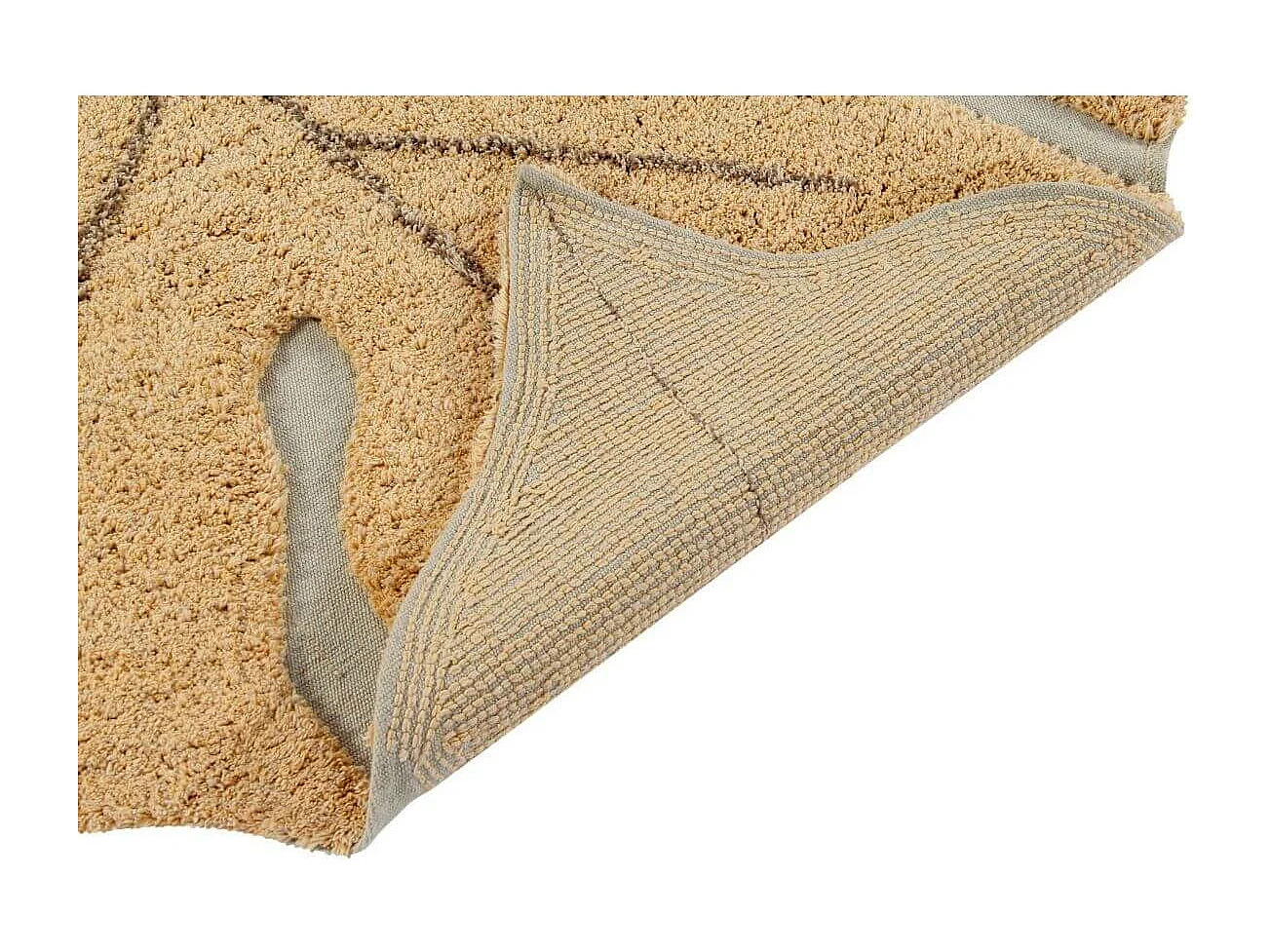 Tapis en forme de feuille pour salon Monstera Lorena Canals Originale Naturel Fait main Ta