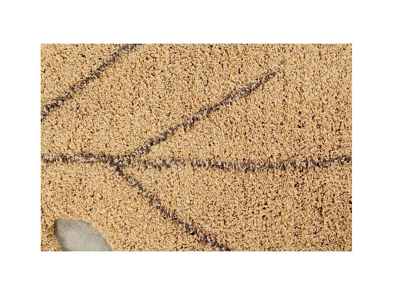 Alfombra de algodón Monstera miel - 120 x 180 cm