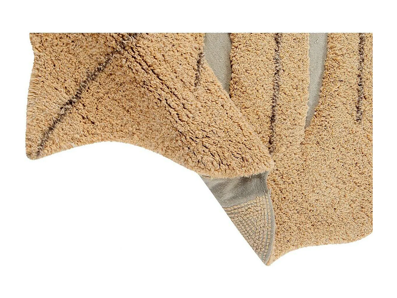 Alfombra de algodón Monstera miel - 120 x 180 cm