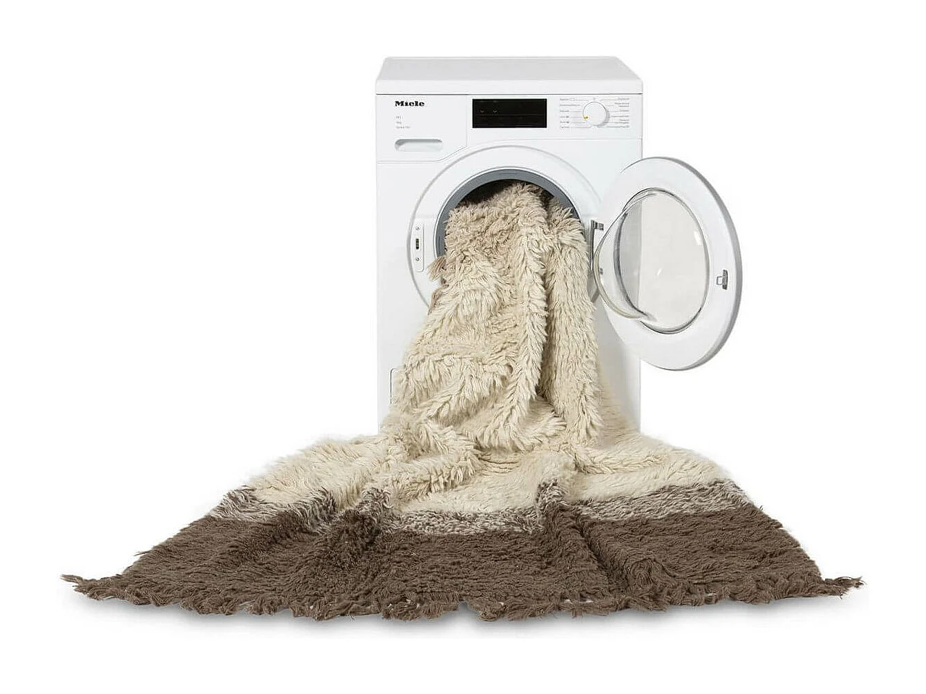 Tapis en laine lavable en machine dégradé avec franges Sound Lorena Canals Rectangulaire D