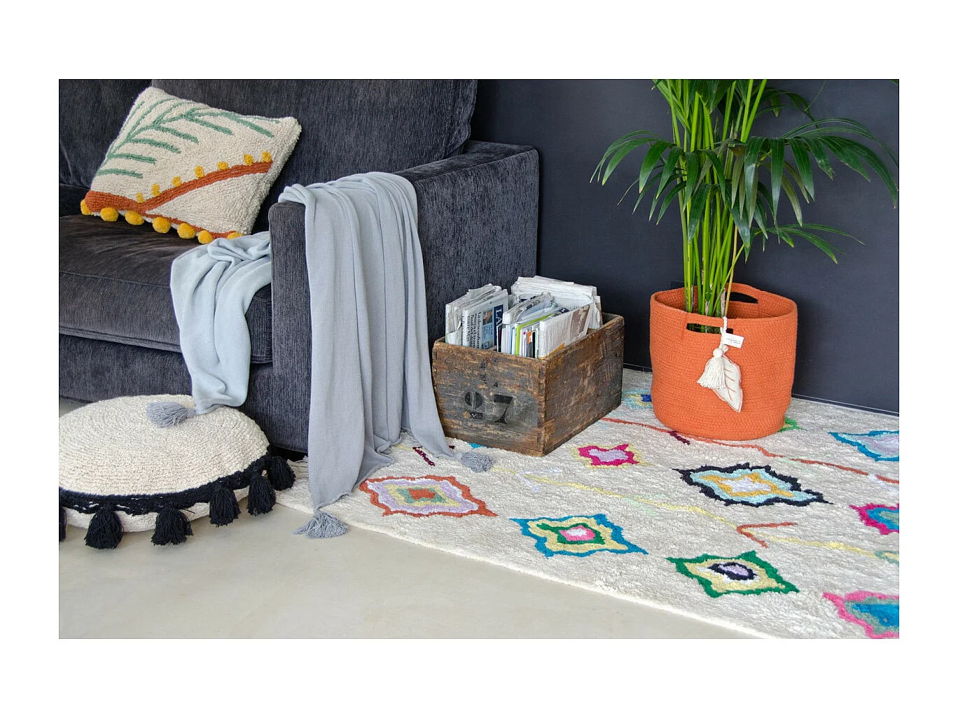 Alfombra de algodón Kaarol - 140 x 200