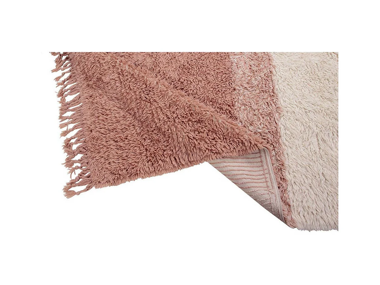Tapis en laine lavable en machine dégradé avec franges Sound Lorena Canals Rectangulaire D