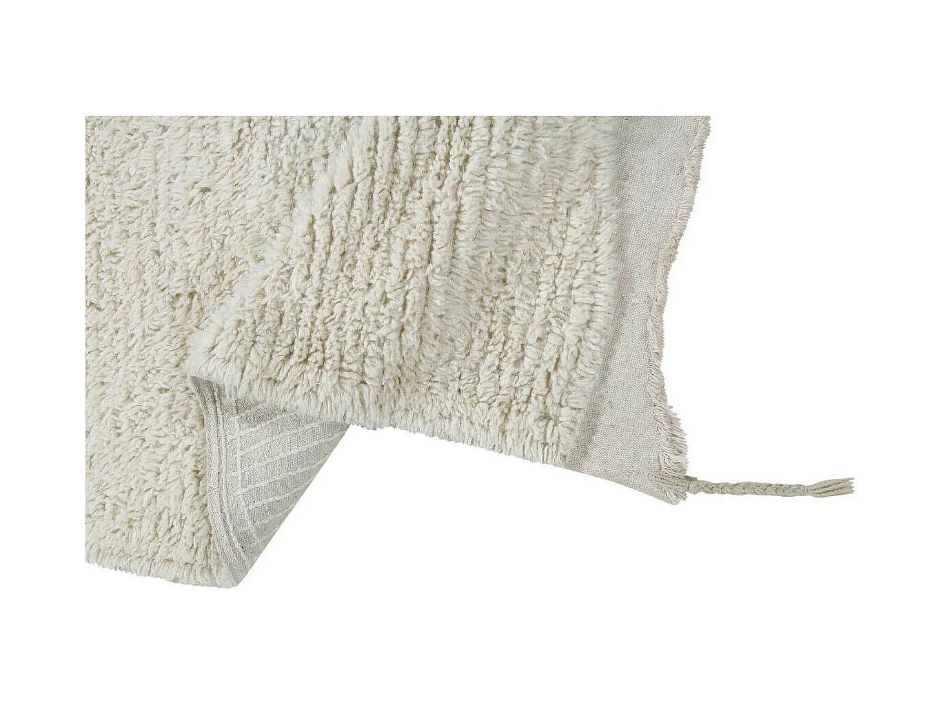 Alfombra étnica de lana Jambo - beige - 140 x 200 cm