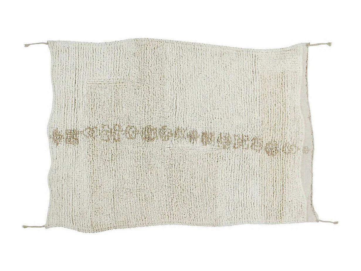 Alfombra étnica de lana Jambo - beige - 140 x 200 cm