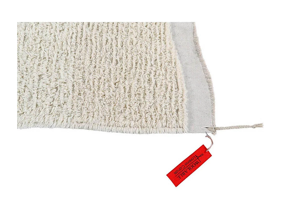 Alfombra étnica de lana Jambo - beige - 140 x 200 cm