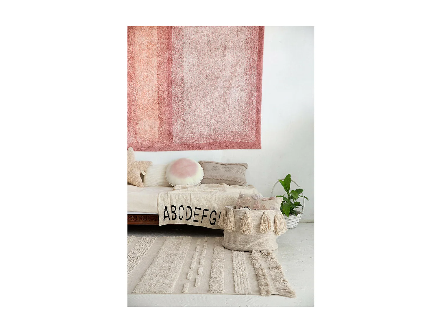 Alfombra de algodón de aire natural - 170 x 240