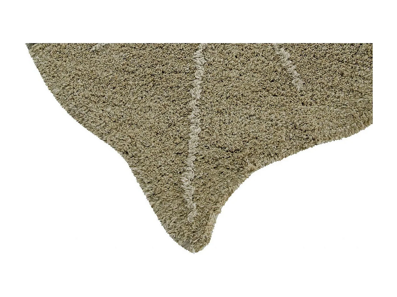 Tapis en forme de feuille pour salon Monstera Lorena Canals Originale Naturel Fait main Ta