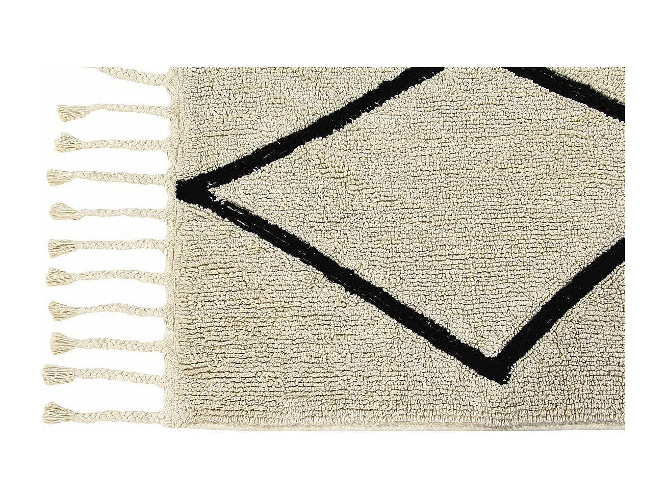 Alfombra de algodón Ber - beige - 80 x 230
