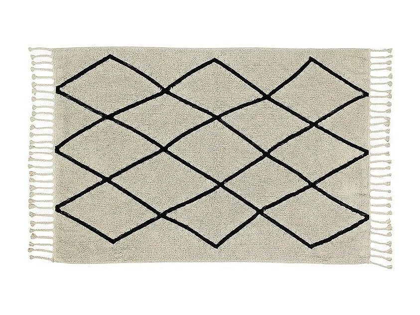Alfombra de algodón Ber - beige - 80 x 230