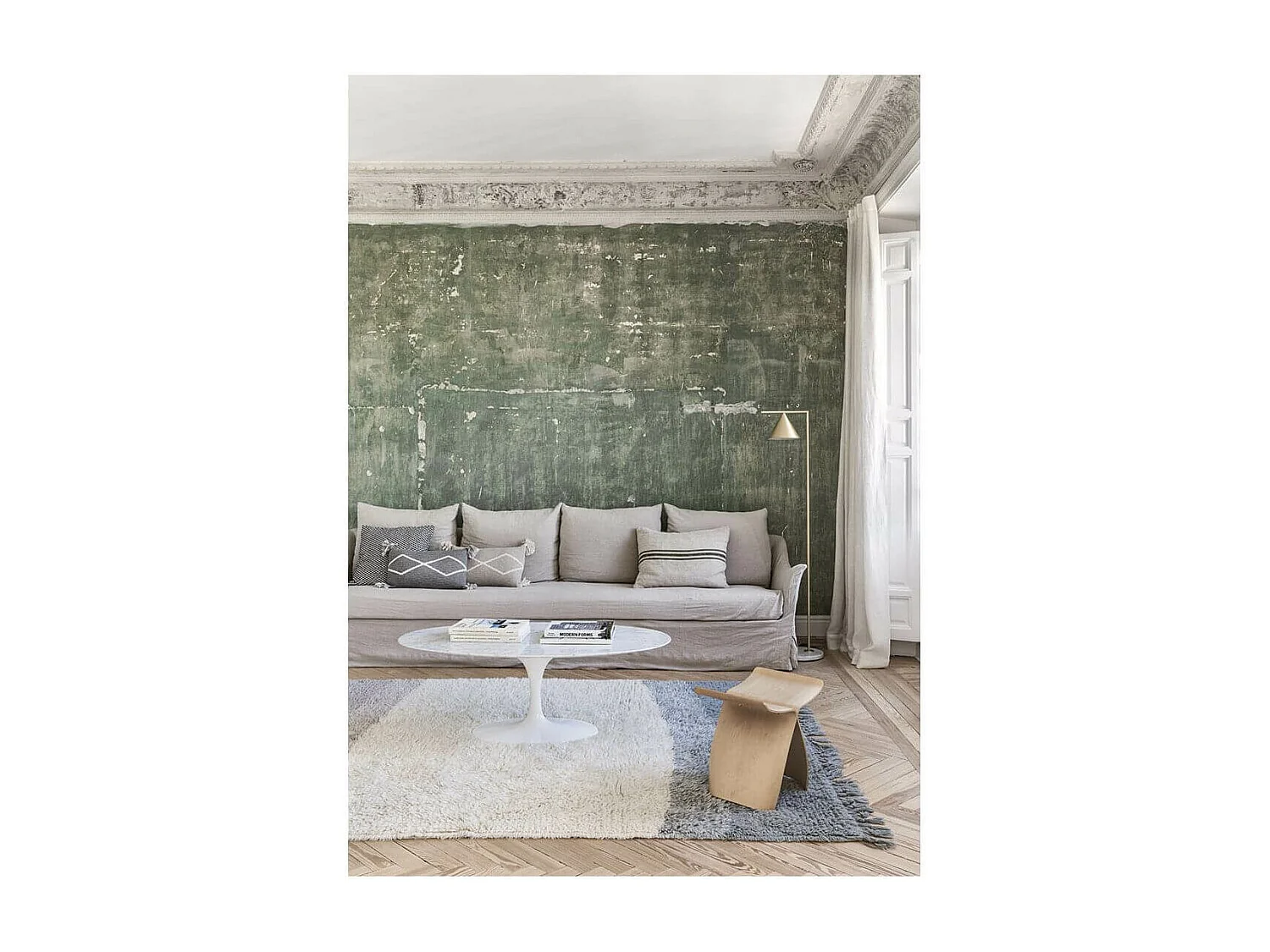 Dywan INTO THE BLUE EXTRA LARGE 200x300 beżowy/biały/niebieski