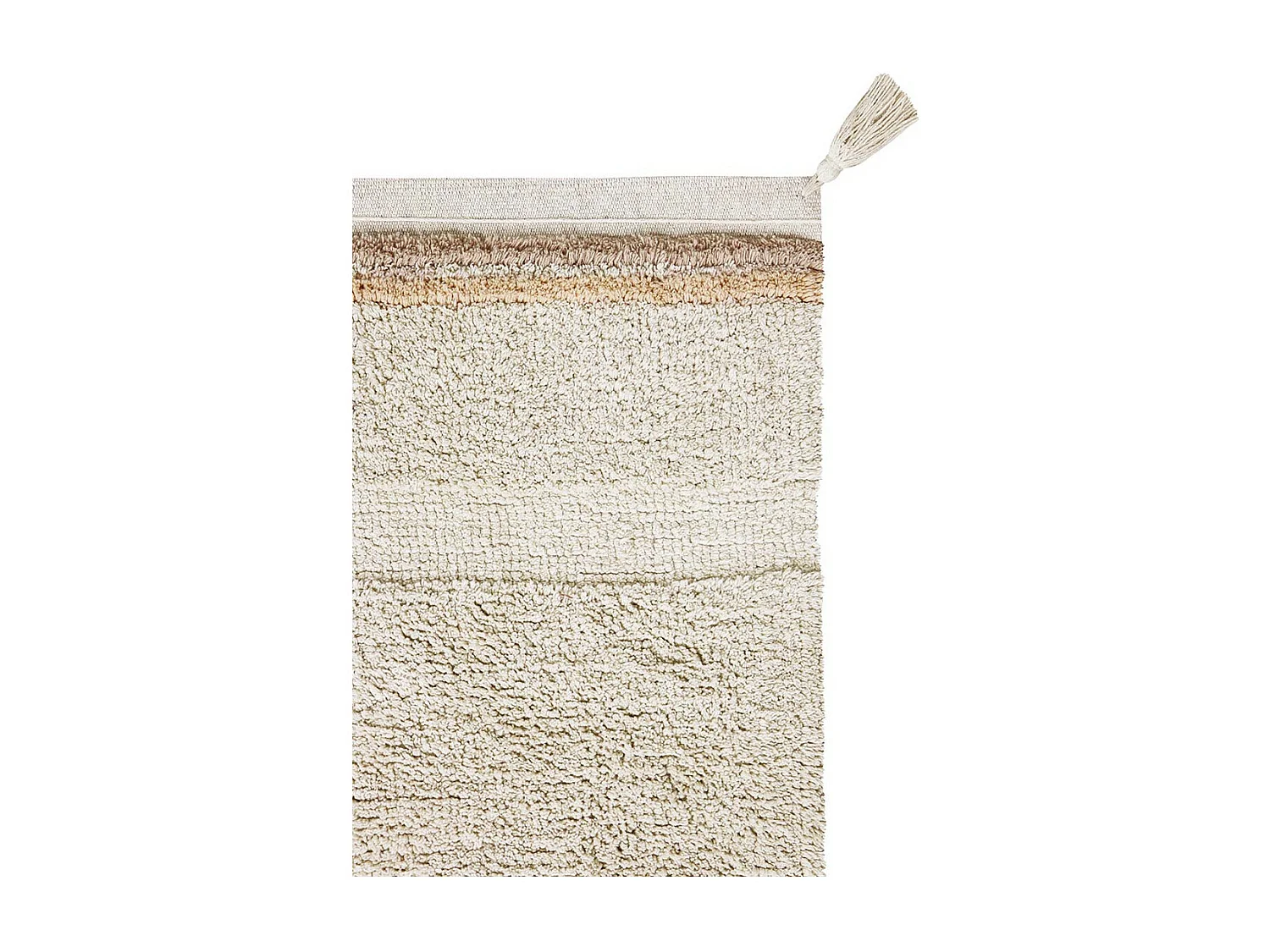 Tapis avec pompons lavable en machine design Bloom Rectangulaire Design Fait main Tapis la