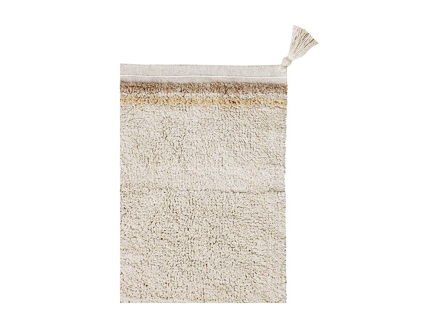 Tapis avec pompons lavable en machine design Bloom Rectangulaire Design Fait main Tapis la