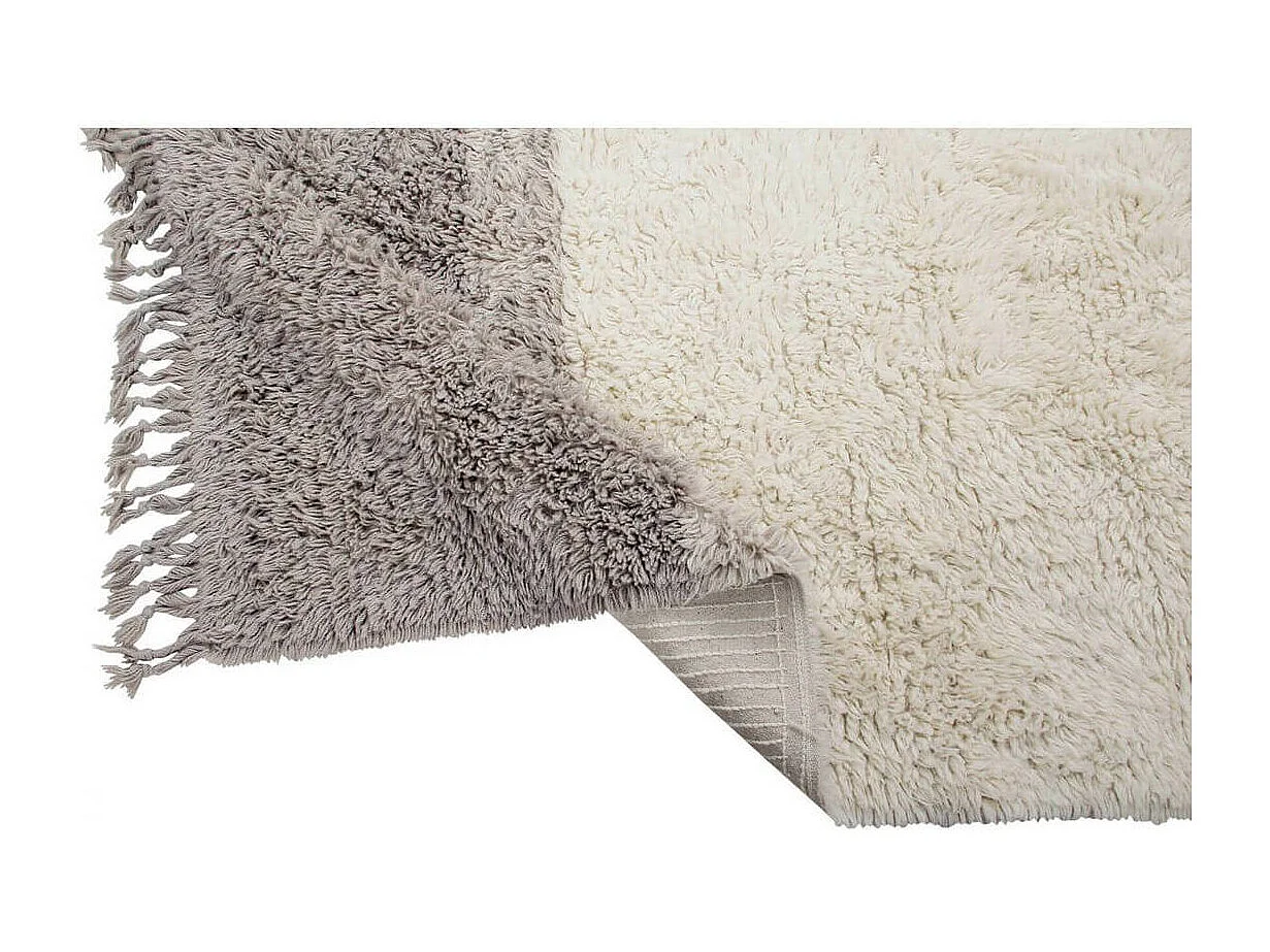 Tapis en laine lavable en machine dégradé avec franges Sound Lorena Canals Rectangulaire D