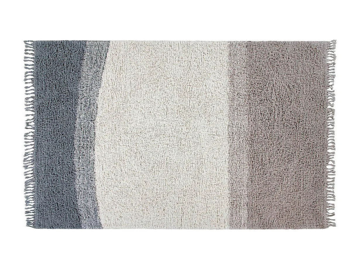 Tapis en laine lavable en machine dégradé avec franges Sound Lorena Canals Rectangulaire D
